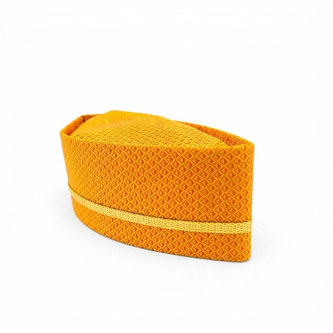 TA TOPI Cap, Orange and Yellow, Woven Fabric, Traditional Style