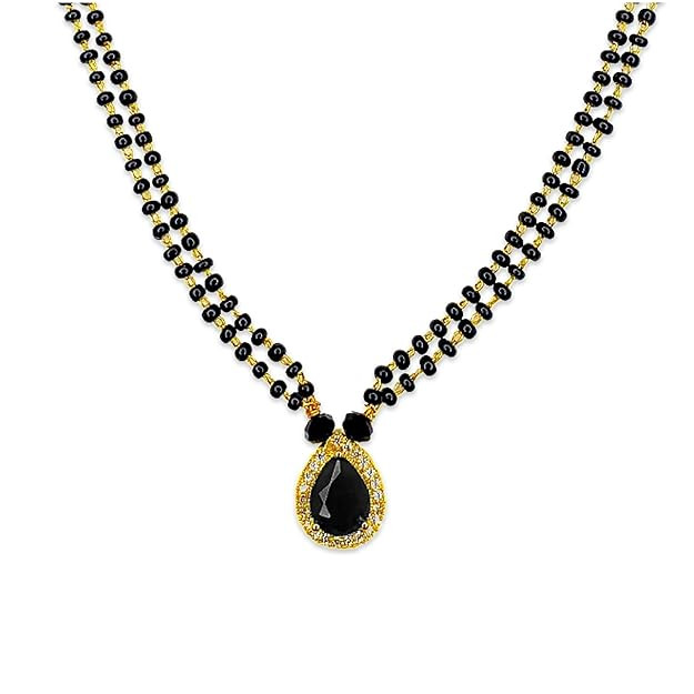 TA  Gold Plated Tanmaniya with Single Strand Design