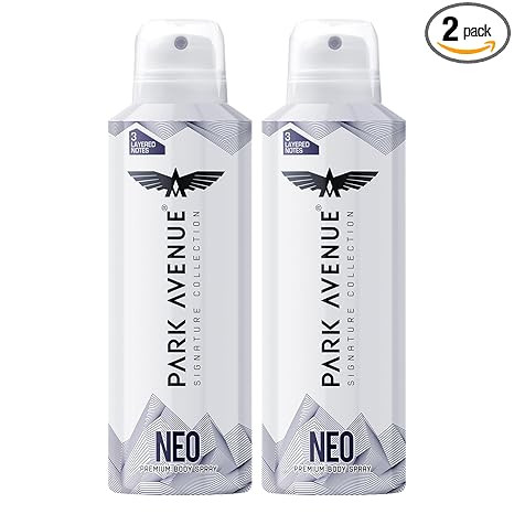 TA Park Avenue Men Neo Signature Collection | Deodorant Spray | Fresh Long-Lasting Aroma | 150Ml Each (Pack Of 2)