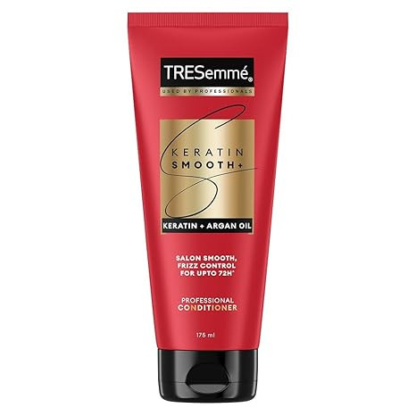 TA TRESemme Keratin Smooth Conditioner 190ml With Keratin Protein and Argan Oil | Salon-Like Smooth Hair | Up To 72H Frizz Control