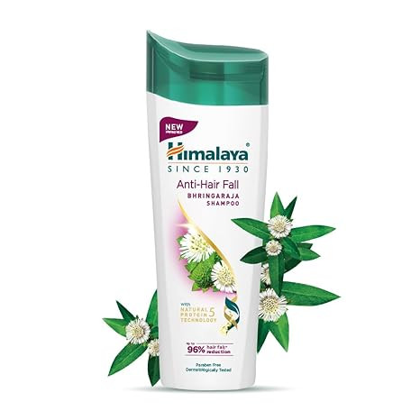 TA Himalaya SINCE 1930 Himalaya Anti-Hair Fall Bhringaraja Shampoo, Reduces Hair Fall, Makes Hair Healthy, With Bhringaraja & Palasha,For Men And Women, 340Ml
