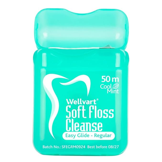TA Soft Floss Cleanse Cool Mint Dental Floss 50 meter | Daily Oral Care Floss for Interdental Cleaning | Helps Remove Food Particles & Plaque | Fresh Breath & Help to Improved Oral Hygiene.