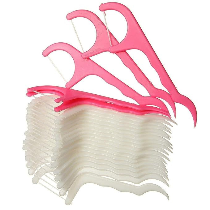 TA 2-in-1 Dental Floss Toothpick Set - 120 Pieces for Fresh Breath, Healthy Gums, Sparkling Clean Teeth and a Dazzling Smile