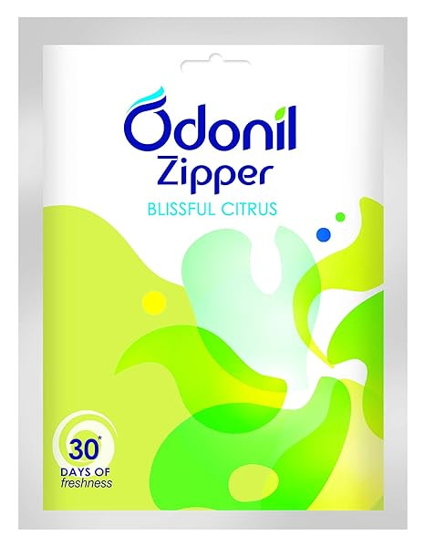 TA Odonil Bathroom Air Freshener Zipper - Blissful Citrus - 10 g