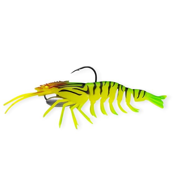 Shrimp Live Fishing Soft Lure 16cm 26.4g – Realistic Jigging Swimbait with Weighted Hook | Soft Silicone Shrimp Bait for Freshwater & Saltwater (Set of 1)