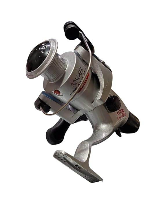 Fishing Reel 5:1:1 Gear Ratio Model 440 – Silver Metal Heavy Duty Spinning Reel – 1 pc Fishing Reel, not Plastic, Durable for Freshwater & Saltwater Fishing