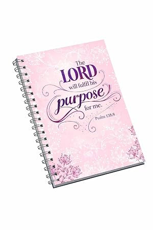 English Bible Verse Diary A5 | Inspirational Prayer Journal | Wire_O Bound Notebook | 208 Pages | Devotional Journal for Men & Women (Elegant Pink)