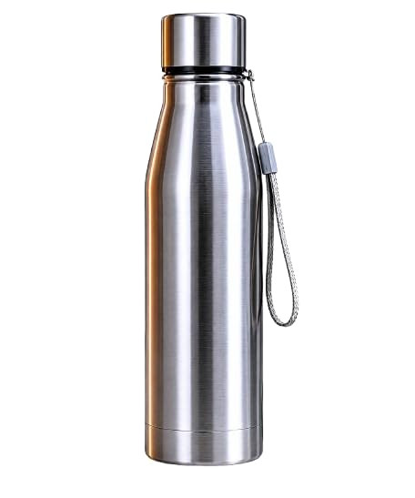 Generic Stainless Steel Water Bottle 900ml | Leakproof Reusable Metal Bottle for Office, Gym, Travel, School & Home | Durable Eco-Friendly (Pack of 1)