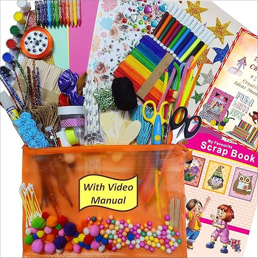 Mix 31 In 1 Diy Crafts Kit Set For Girls And Boys With Art And Craft Materials Supplies For Kids For All Ages 8-10, Age 9-12, Age 12-16 Old (Multicolor)