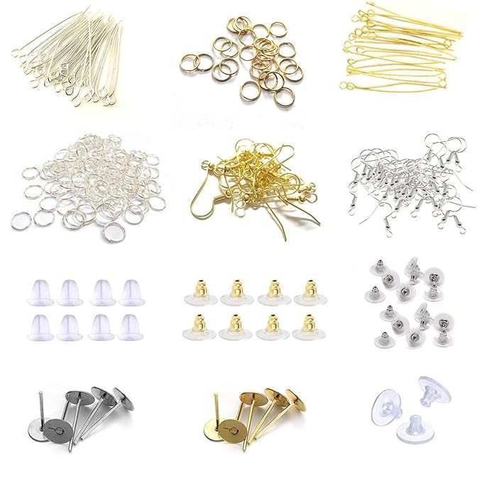 Jewelry Making Kit 701 PCS | Earring Making Supplies with Jump Rings, Pins, Clasps, Beads & Findings | DIY Craft Jewelry Kit