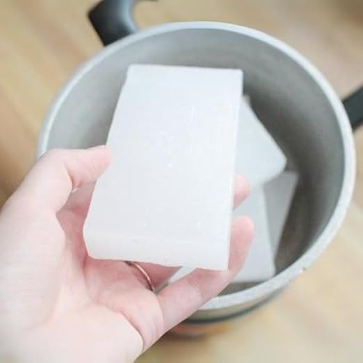 AuraDecor Fully Refined Wax for All Types of Candles Material Customize Your Candle Candle Making Raw (Paraffin Wax (Slab), 1 kg)