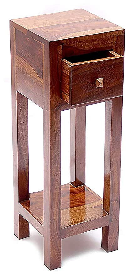 Tall End Table Side Table With A Drawer Bedside For Living Room Bedroom Home Office Natural Finish