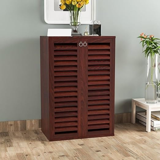 Madden Sheesham (Rosewood) Solid Wood Shoe Rack (Mahogany Finish