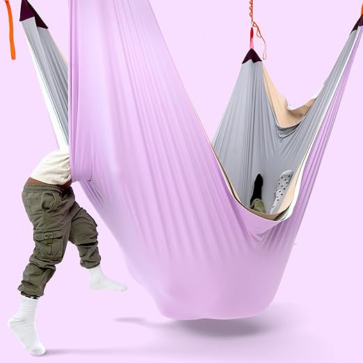Occupational Therapy Compression Hammock for Hyperactive Kids with Autism & ADHD | 5-Layer Sensory Hammock | Deep Pressure Therapy Equipment | Perfect Group Therapy Aid | Autism Gift
