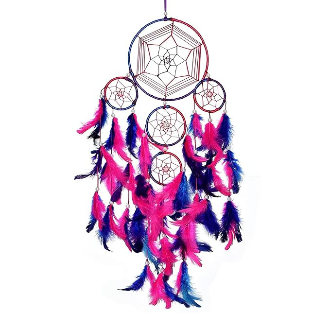 Crafts Dream Catcher Wall Hanging (Wanderlust), Wall Hanging for Bedroom and Living Room, Dream Catcher for Home Decoration,