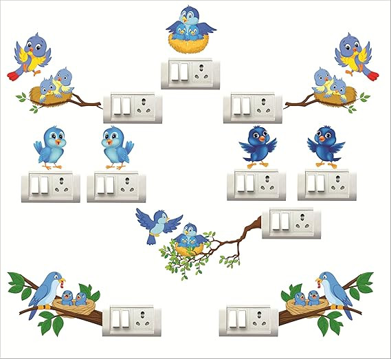 Switch Board Vinyl Sticker Decorative Home, Kids Room, Living Room.P-1, Design-7
