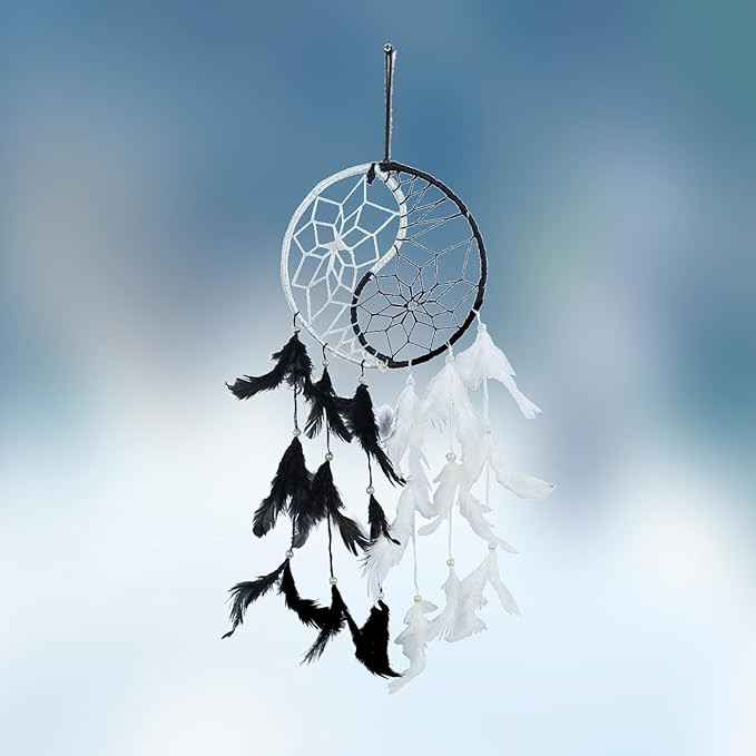 Dream Catcher – Handmade Spiritual Wall Hanging for Positive Energy, Protection & Good Dreams – Ideal Meditation & Healing Gift for Men & Women