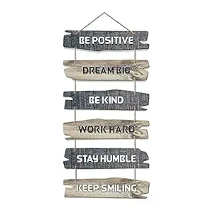 Be Positive Quote Decorative Wall Hanging Wooden Art | Quotes Decor Item | Wall Poster | Office Wall Decoration Items | Wall Art Print | Inspirational quotes | Gift Items (WH_3231NN)