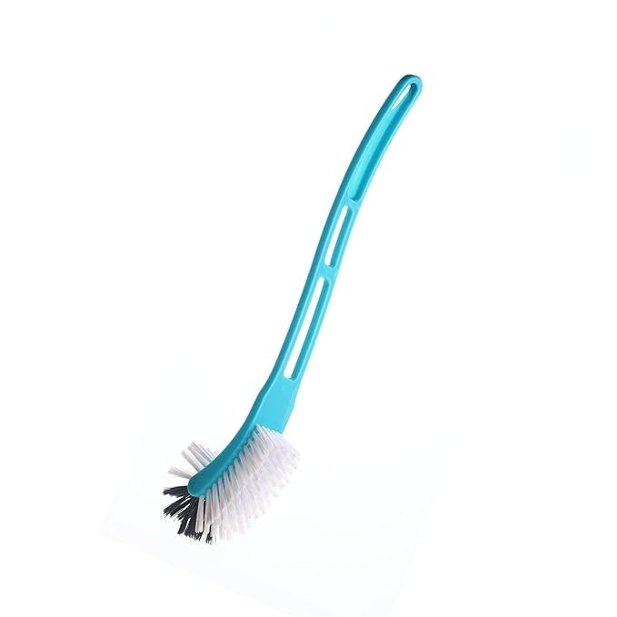 Crystal Twin Side Toilet Brush, Assorted, Plastic