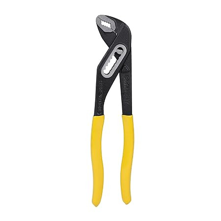 71-669 10 in.(250mm) Water Pump Plier Box Joint Curve Steel, Used for Holding Nuts & Bolts and Gripping Irregular Shaped Objects, DIN/ASO/ANSI Compliant