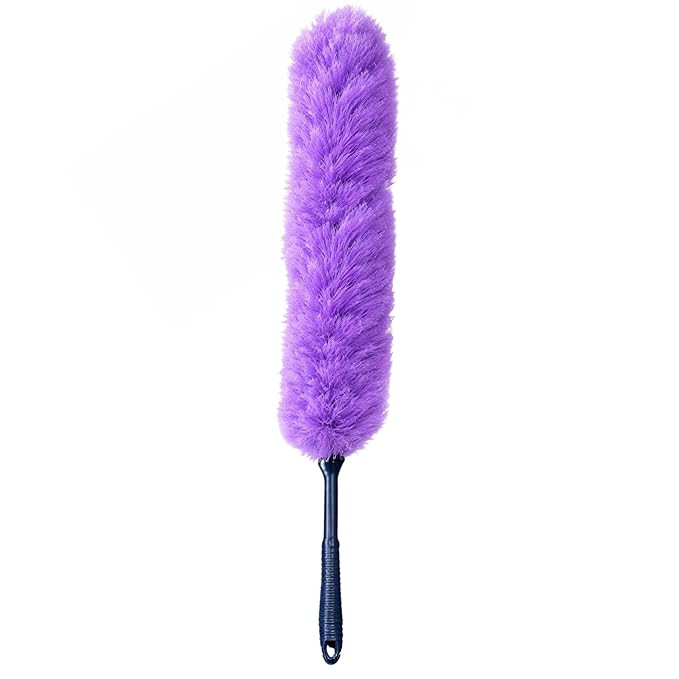Static Feather Duster Multipurpose Purple Microfiber for Easy to Clean Home/Office/Shop/Car (Pack of 1)