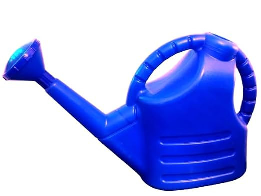 5L Plastic Watering Can for Garden Plants, Blue Water Can with Sprayer Nozzle, Lightweight Gardening Water Pot for Flowers, Plants & Lawn Care Indoor & Outdoor