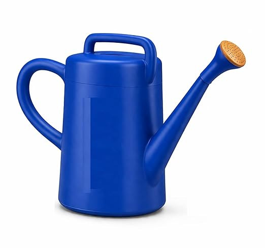 Watering Can 5L - Plastic Water Can with Sprayer for Plants/Garden | Indoor Outdoor Watering Shower Can | Sprinkler for Plants | Watering Hand Bottles for Garden (Blue)