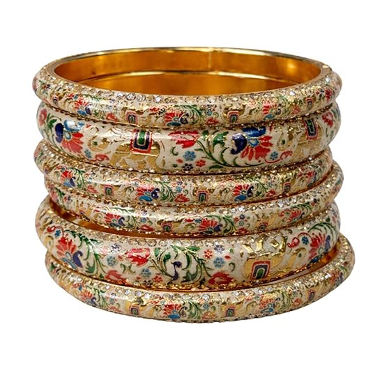 Handmade Meenakari Lac Bangles Elephant Design | Traditional Rajasthani Lac Chudi Set for Women & Girls | Ethnic Bridal