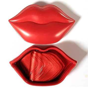 20Pcs Moisturizing/Plumping Lip Mask, Restores Moisture Mask for Dry Lips and Lines Overnight Care, Gel Treatment Masks ​ (Pink)