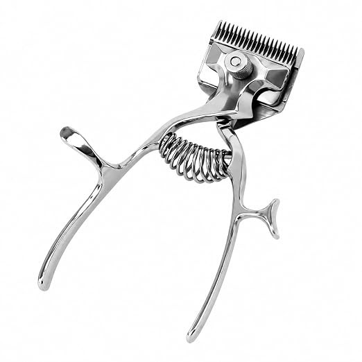 Manual Hair Trimmer Clipper for Humans, Dogs & Cats, Stainless Steel Handheld Shaving Razor, Baby Hair Cutter, Sheep Wool Cutting Machine, Pet Grooming Tool for Men & Animal Use