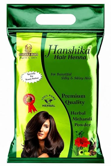 Hanshika Hair Henna premium Powder 500 g Natural Herbal Mehndi for Hair Conditions & Strengthens Hair For Men & Women