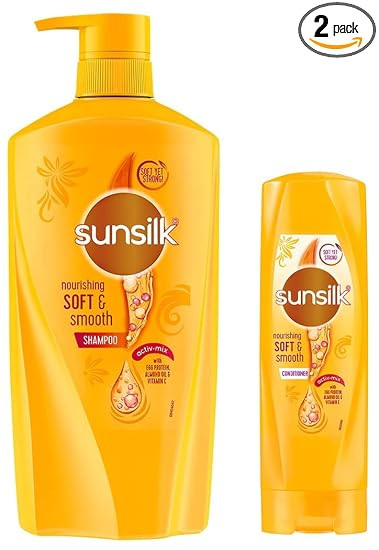 Sunsilk Nourishing Soft & Smooth Shampoo, 650 ml & Sunsilk Nourishing Soft & Smooth Conditioner 180 ml