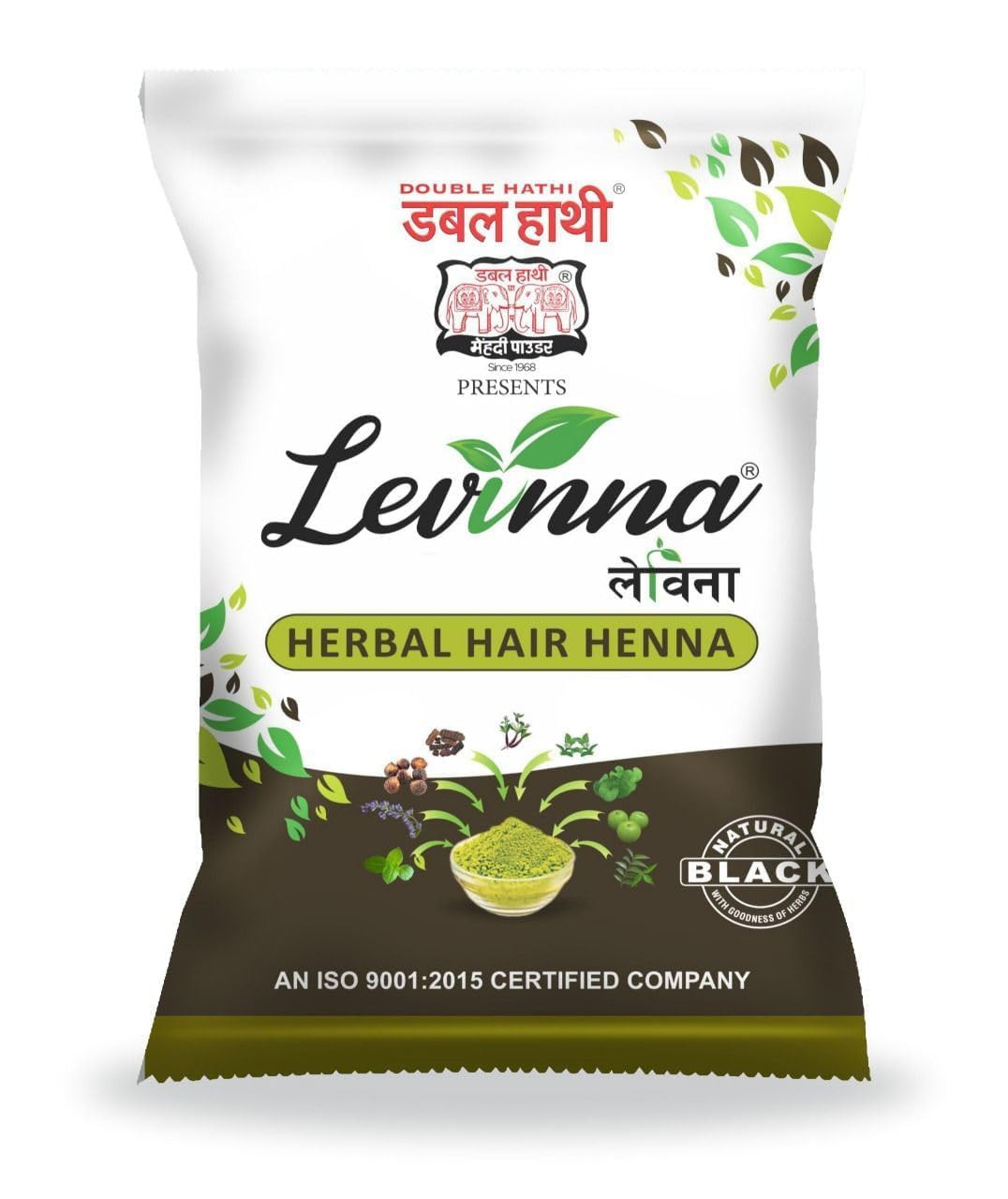Levinna Herbal Hair Henna - Black (Pack of 10-40gm each)