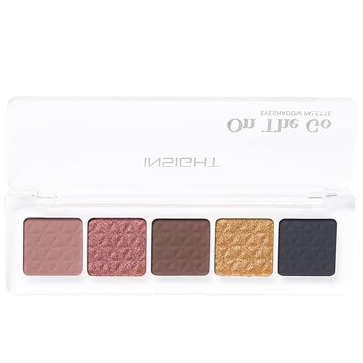 INSIGHT On The Go Eyeshadow Palette - Umbra | Highly Pigmented | Silky Smooth | Crease-Free Blending | Shimmer & Matte Shades | Travel-Friendly (10g)