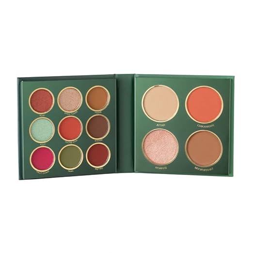 MARS The City Paradise Makeup Kit | Highly Pigmented and Blendable | 9 Eyeshadow Palette with 1 Highlighter, Blusher, Bronzer & Compact Powder each (16.0 gm) (05-Lucknow)