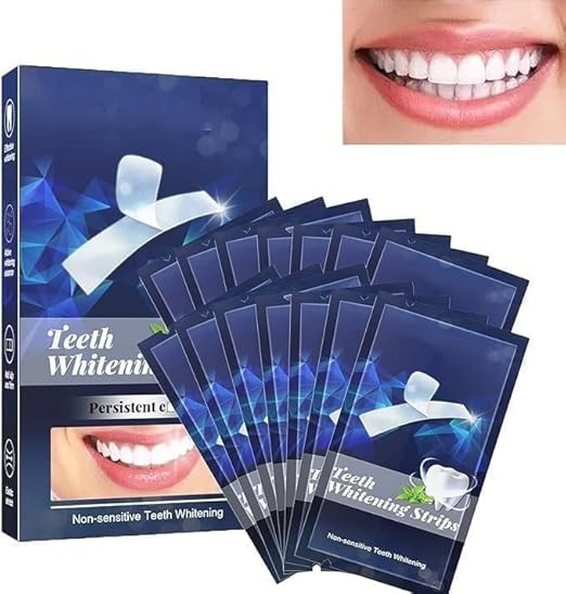 Advanced Teeth Whitening Strips Gentle for Sensitive Teeth, Professional Effect to Remove Stains, Teeth Whitening (28 PCS = 14 Pair)