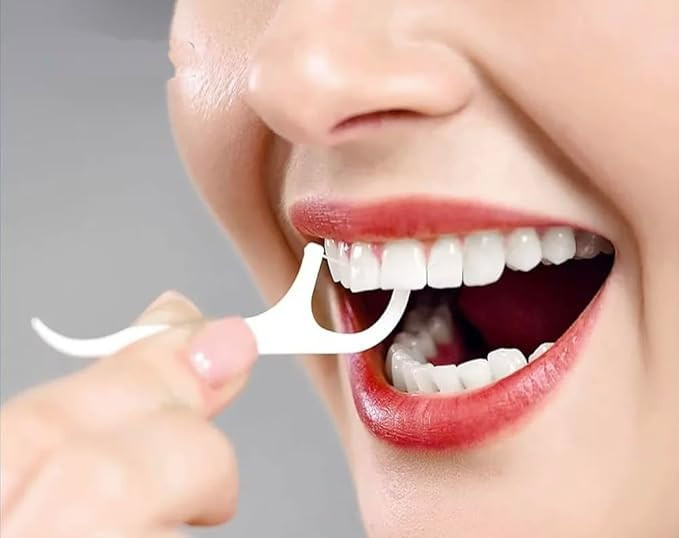 50 Piece Tooth Cleaning Dental Floss Picks Toothpick Floss HealthyWell Harbal GoodBest for Cleaner Teeth Fresh Healthy GumsOral HealthyGet