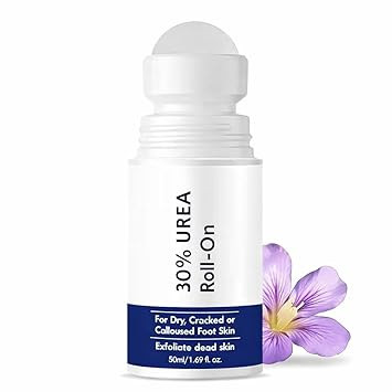 30% Urea Foot Cream Roll On 50ml | For Dry & Cracked Heels | With 5% Lactic Acid, Olive Oil & Vitamin E | Helps Repair and Moisturise Cracked Heels Crack Heel Repair Roll On (30% Urea Roll On)