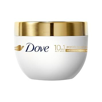 Dove 10in1 Peptide Bond Strength Hair Treatment Mask 120 ml |For Extremely Damaged Hair | with PROTEIN PEPTIDES beads| Reoncstructs bonds to repair heat, colour, chemical damage