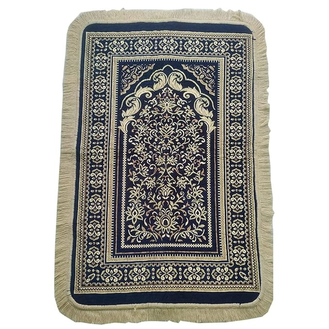 Treasuretree Ultra Premium Thick Prayer Mat With Soft Velvet. (Dark Brown120 Cm, Rectangular)