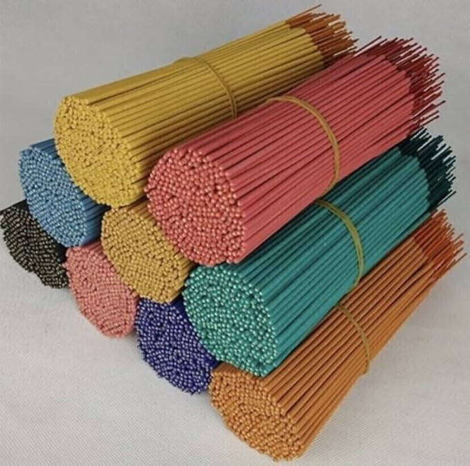 Mix Flavor Agarbatti (Incense Stick) 1 Kg - Gulab, Mogra, Sukhad, Chandan, Panchratna | 1000 Sticks, Set of 10 | Premium Incense for Aromatherapy & Home Fragrance
