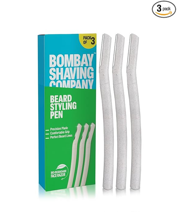 Bombay Shaving Company Beard Pen Styler Razor for Men | Reusable Razor | Shaving Razor for Men | Pack of 3