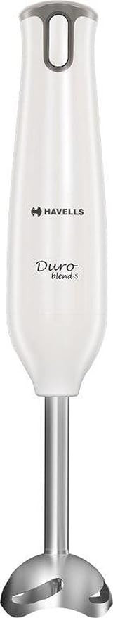 Havells Duro Blend - S Low Noise 300 Watt Hand Blender With Detachable Stainless Steel Stem, Double Bush,Copper Motor & 2 Years Warranty, 300 Watt