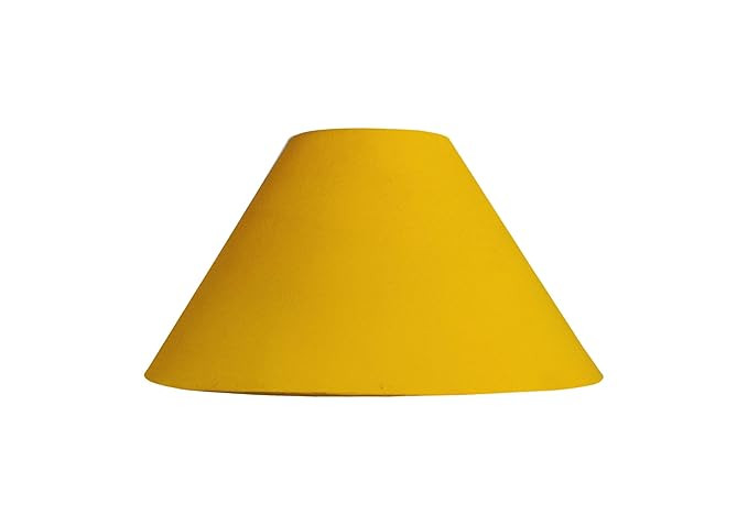 Round Floral Lamp Shade (10 Inches, Yellow)