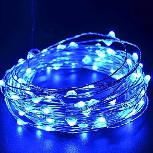 Fairy Lights USB Powered String Lights 3M; 30 Led Christmas Lights Fairy String Lights for Decoration (Blue; Pack of 1)(Metal)