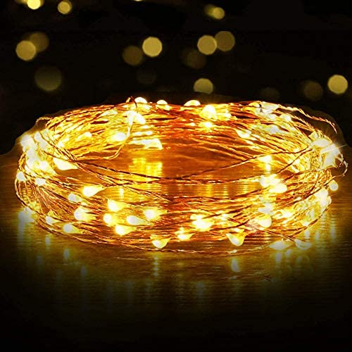 Fairy Lights USB Powered String Lights 3M, 30 Led Christmas Lights Fairy String Lights for Party Wedding Festival Bedroom Table Decoration (Warm White, Pack of 1)