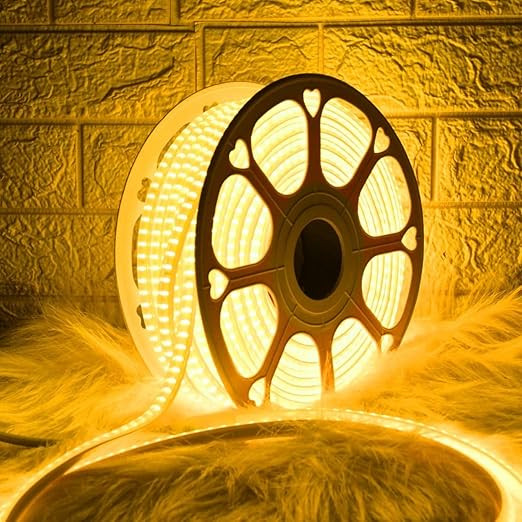 SMD LED Strip Lights Waterproof Lighting for Home Wall Decor & Interior Decoration | Perfect for Diwali Lighting | | Wedding | Events | Strip Lights | (Warm White, 5 Meter)