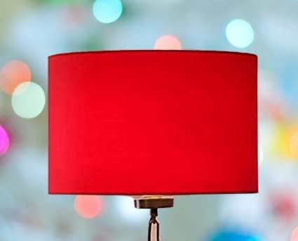 Lamp World Drum Lamp Shade 12"in Table & living room Shade Color Red