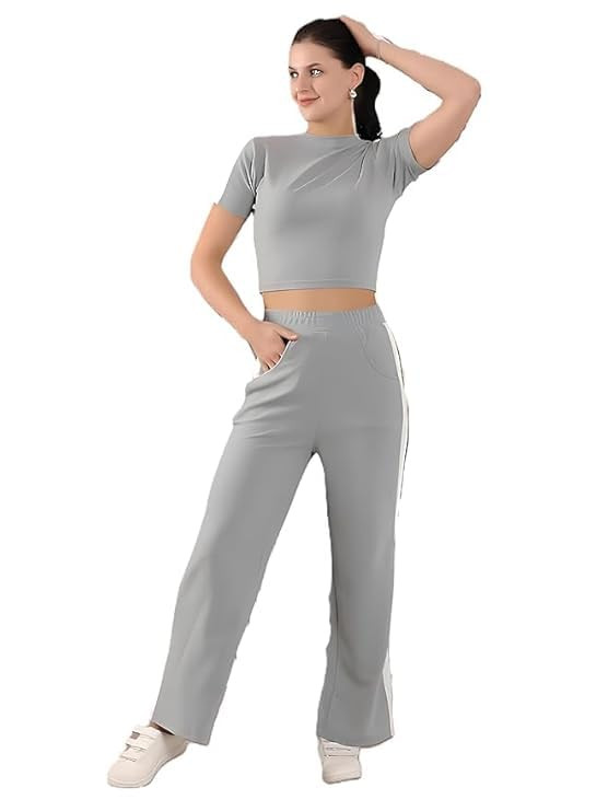 Women's Active Wear Stretchable Tracksuit | Yoga Wear Suit Set | Casual Wear Tracksuit