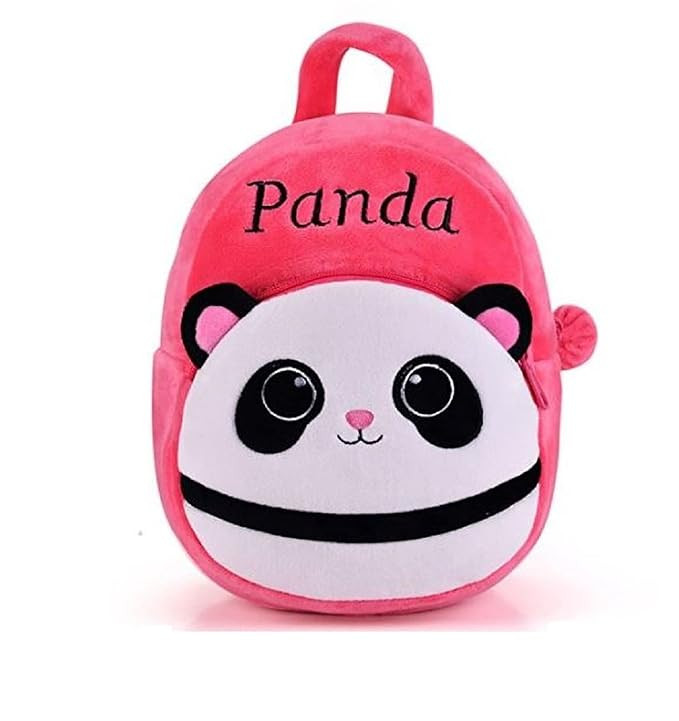 Kids Velvet School Bag Plush Backpack Baby Girl Preschool Bags Ideal for Baby Boy & Girl Picnic Bags (2-5 Years)